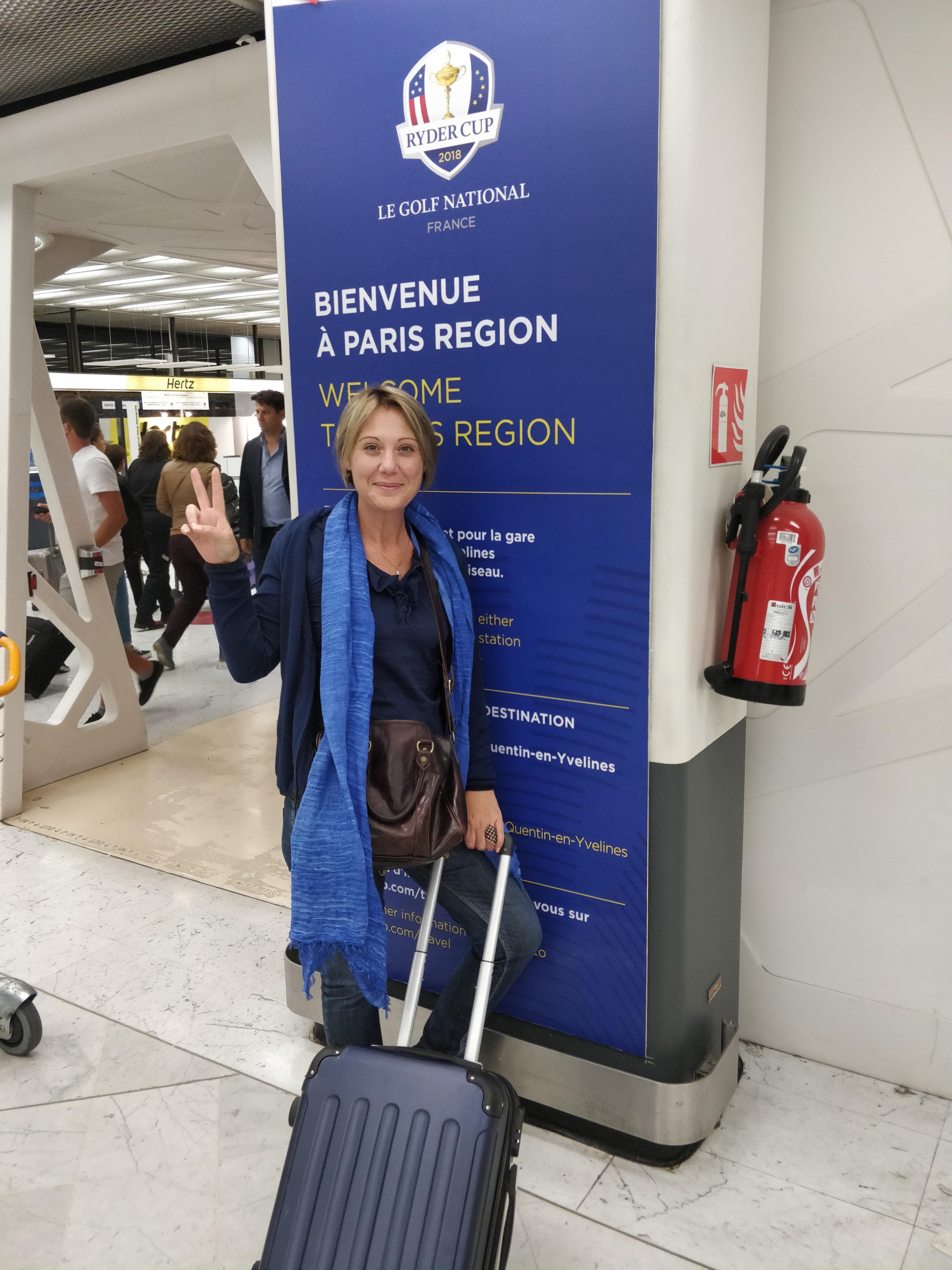 Arrivo Aereoporto di Parigi per assistere alla Ryder Cup 2018