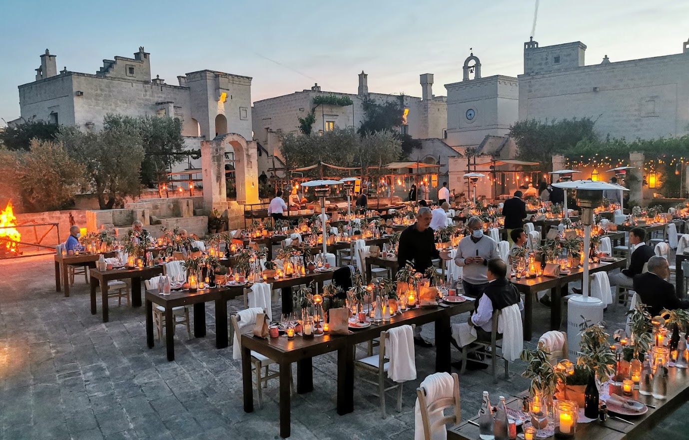 La serata di gala a Borgo Egnazia