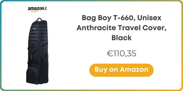Bag Boy T-660, Unisex Anthracite Travel Cover, Black