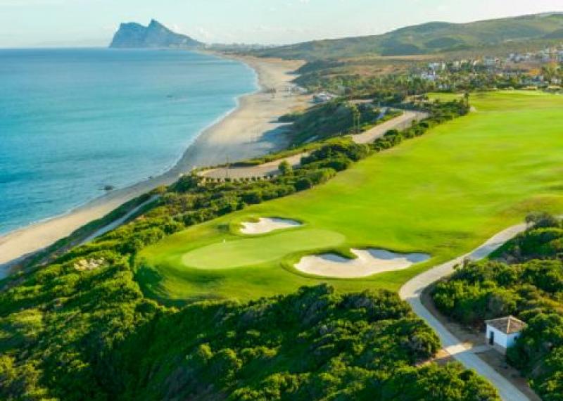 alcaidesa links golf aerial view