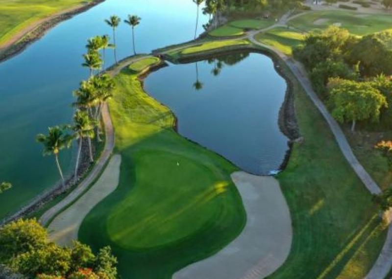 Dominican Republic golf course aerial view