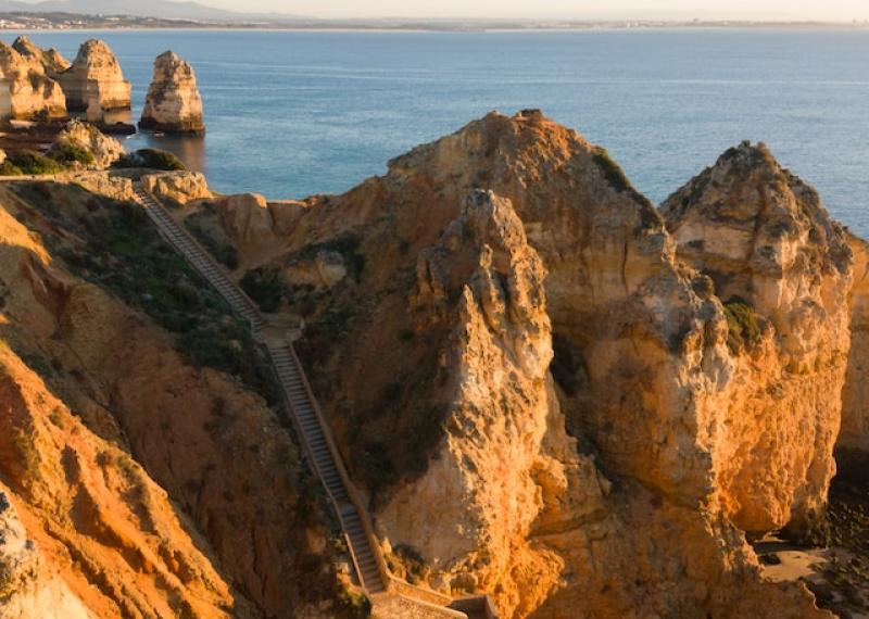 Rocky coast in Algarve