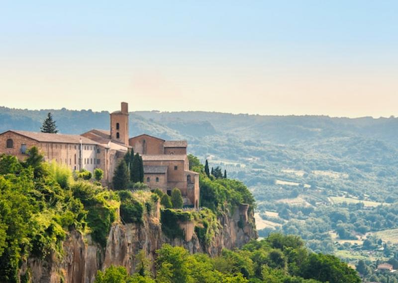 Orvieto view on the surrounding landscape