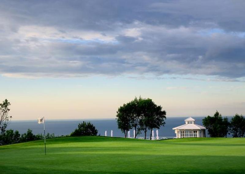 lighthouse golf fairway and landscape view