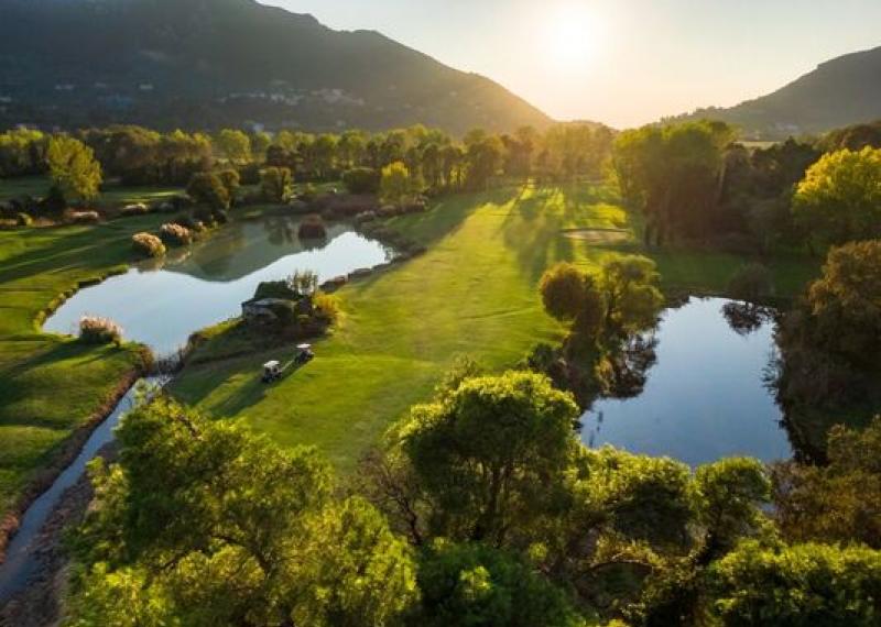 Corfù golf club aerial view