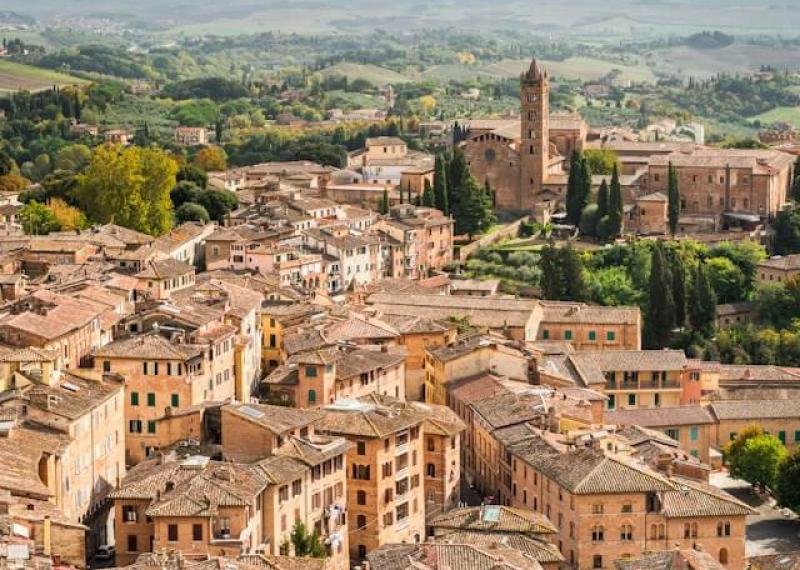 Siena seen from above