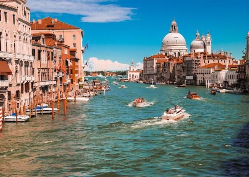 Venice with view on Canal Grande 