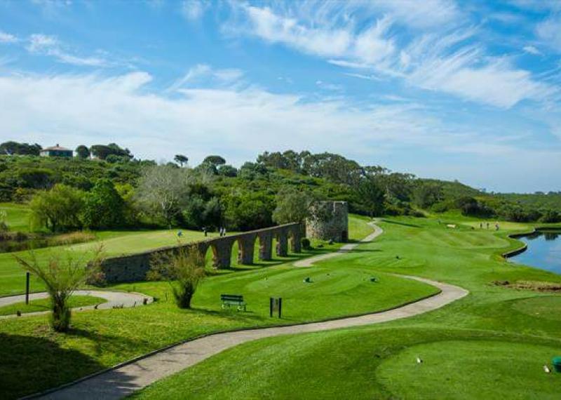 Penha Longa vista fairway e ostacoli d'acqua