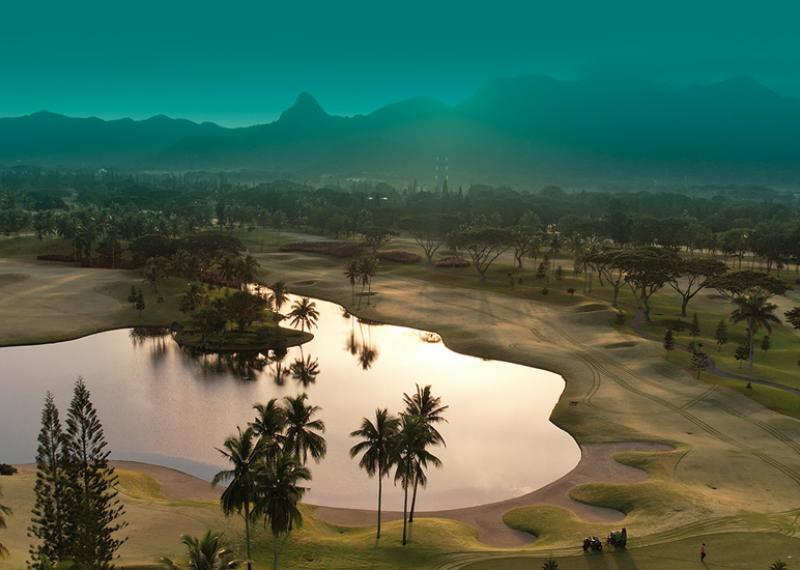 Malarayat golf seen from above